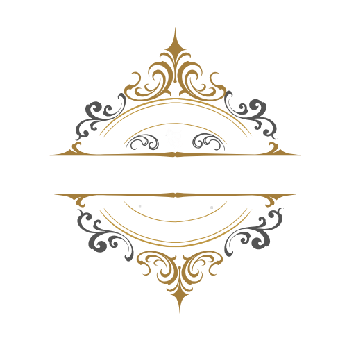 Black and Gold Circle Real Estate Logo